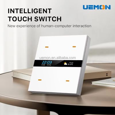 Smart Scene/Light Switch | 4 Gang | Date Time | Weather